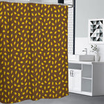 Cute Mango Pattern Print Shower Curtain