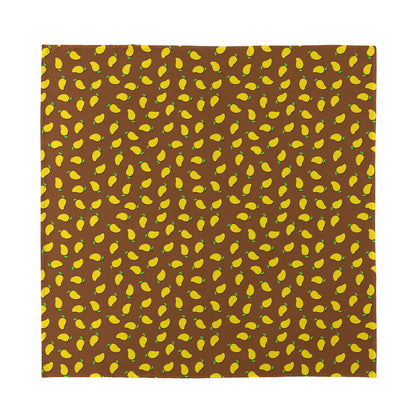 Cute Mango Pattern Print Silk Bandana