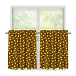 Cute Mango Pattern Print Tier Curtains