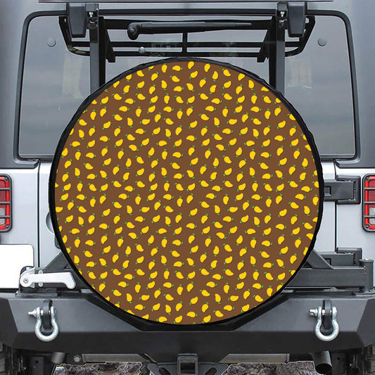 Cute Mango Pattern Print Tire Cover