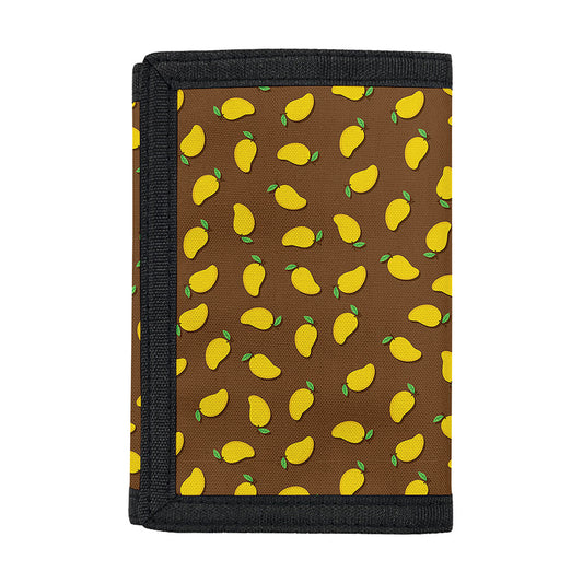 Cute Mango Pattern Print Trifold Wallet