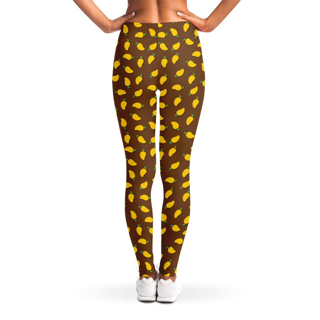 Cute Mango Pattern Print Women's Leggings