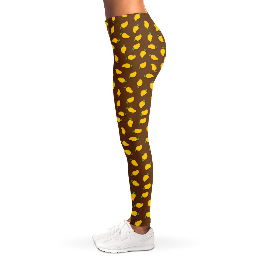 Cute Mango Pattern Print Women's Leggings