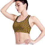 Cute Mango Pattern Print Women's Sports Bra