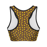 Cute Mango Pattern Print Women's Sports Bra