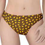 Cute Mango Pattern Print Women's Thong