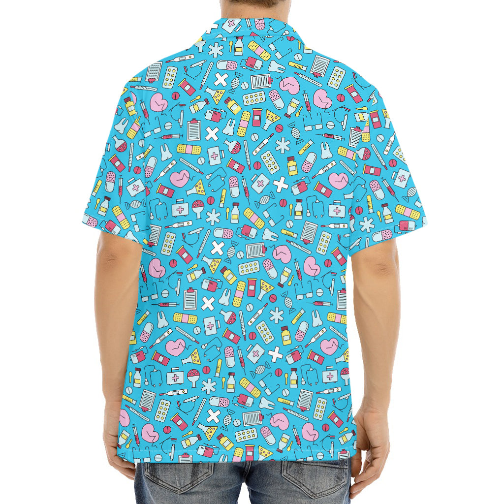 Cute Medical Pattern Print Aloha Shirt