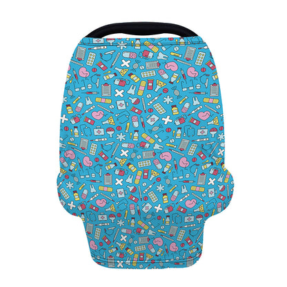 Cute Medical Pattern Print Baby Seat Cover