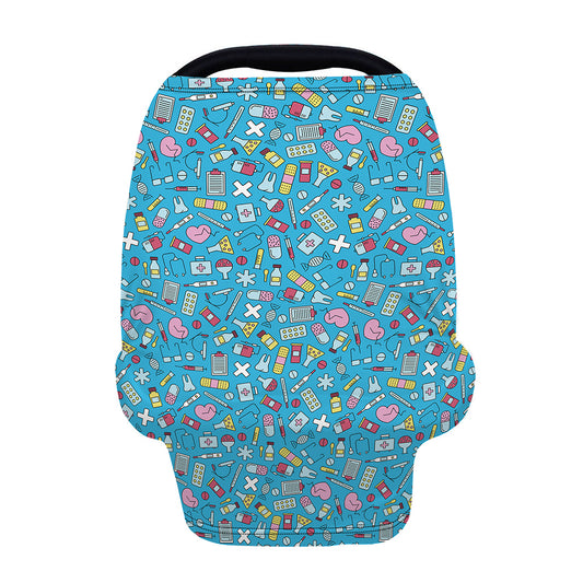 Cute Medical Pattern Print Baby Seat Cover