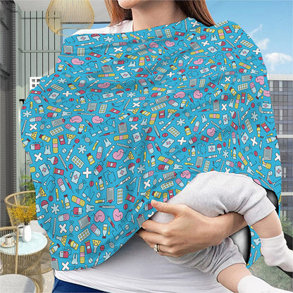 Cute Medical Pattern Print Baby Seat Cover