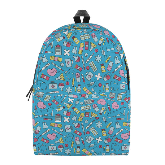 Cute Medical Pattern Print Backpack
