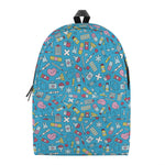 Cute Medical Pattern Print Backpack