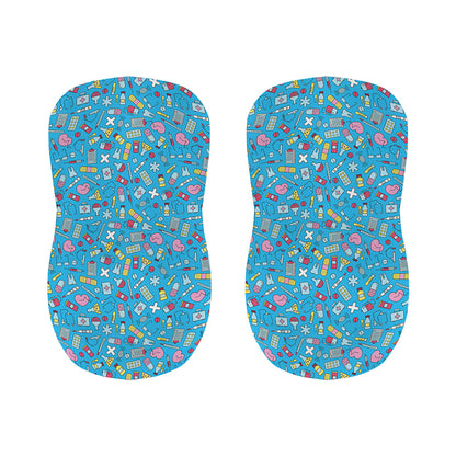 Cute Medical Pattern Print Bar Stool Covers