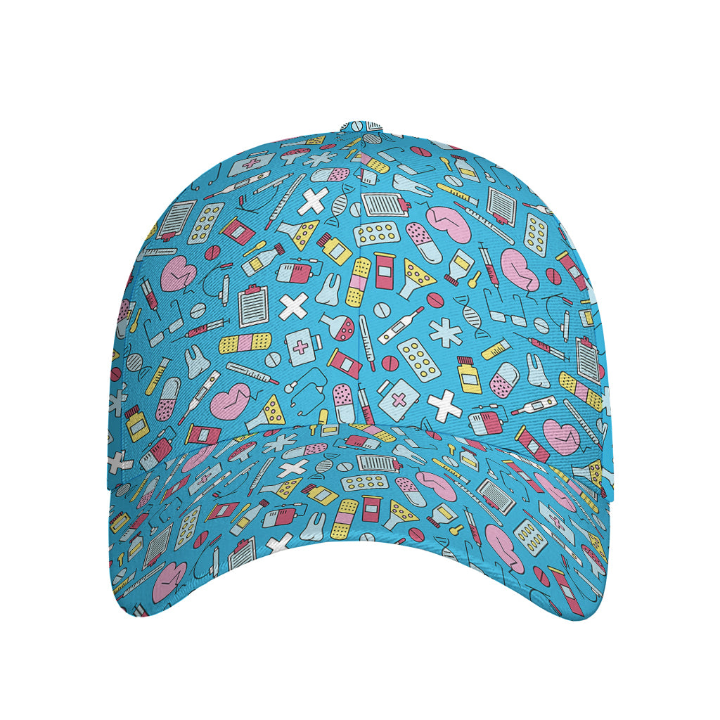 Cute Medical Pattern Print Baseball Cap