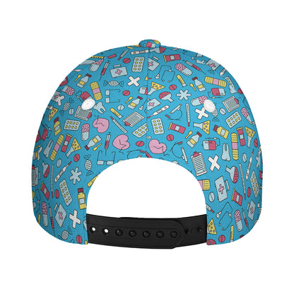 Cute Medical Pattern Print Baseball Cap