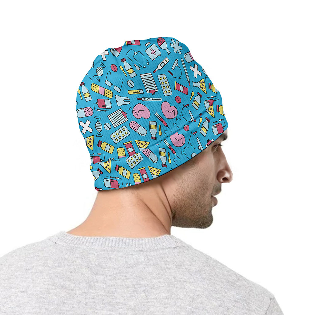 Cute Medical Pattern Print Beanie