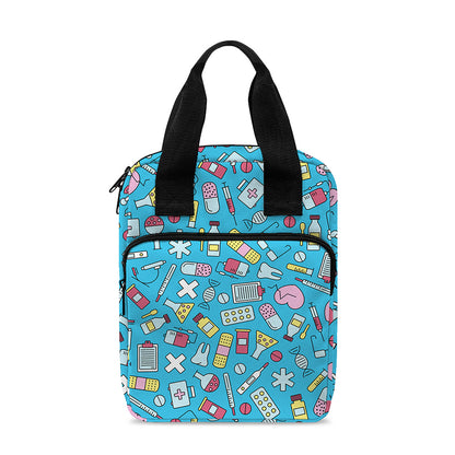 Cute Medical Pattern Print Bible Tote Bag