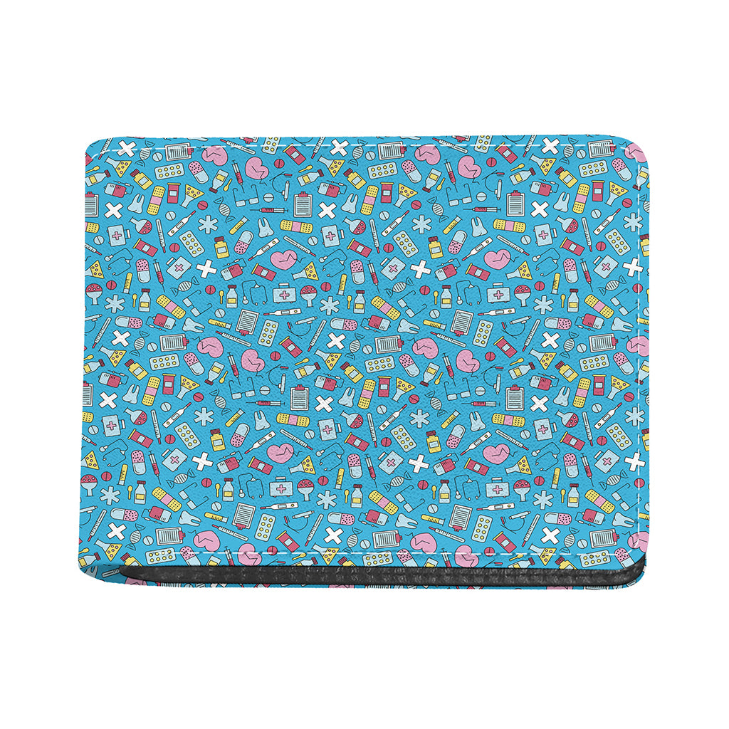 Cute Medical Pattern Print Bifold Wallet