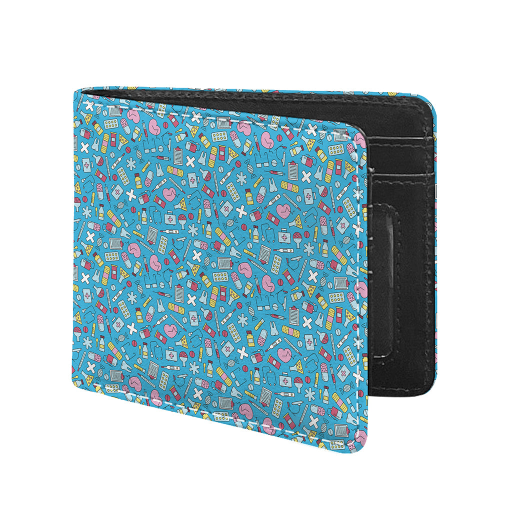 Cute Medical Pattern Print Bifold Wallet