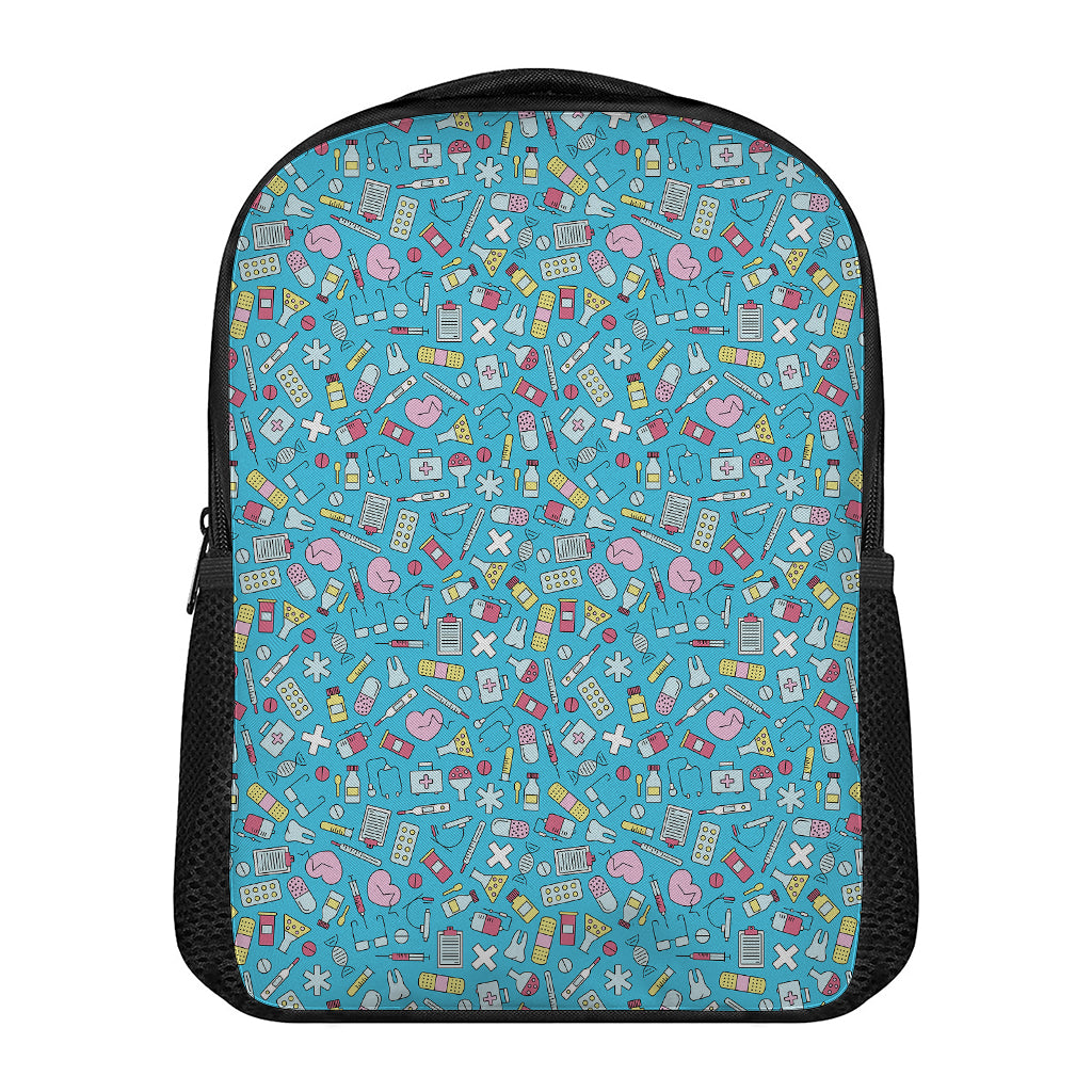 Cute Medical Pattern Print Casual Backpack