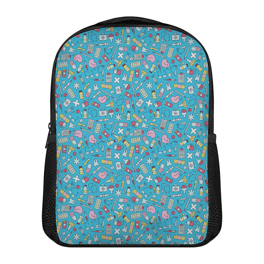 Cute Medical Pattern Print Casual Backpack