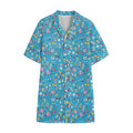 Cute Medical Pattern Print Cotton Hawaiian Shirt