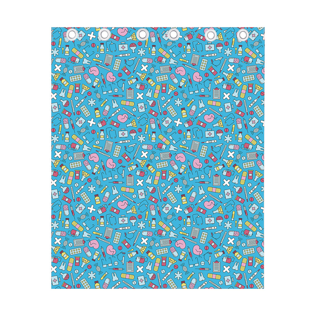 Cute Medical Pattern Print Curtain