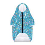Cute Medical Pattern Print Dog Zip Up Hoodie