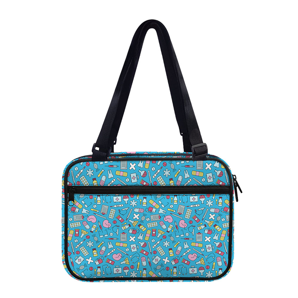 Cute Medical Pattern Print Double Strap Bible Bag