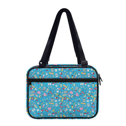 Cute Medical Pattern Print Double Strap Bible Bag