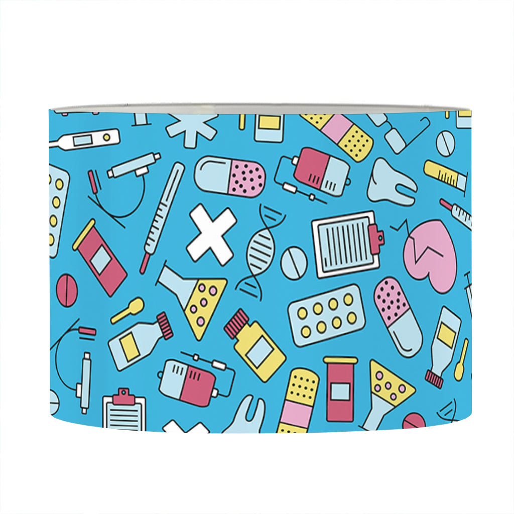 Cute Medical Pattern Print Drum Lamp Shade