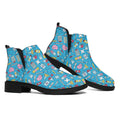 Cute Medical Pattern Print Flat Ankle Boots