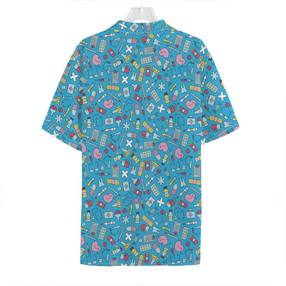 Cute Medical Pattern Print Hawaiian Shirt