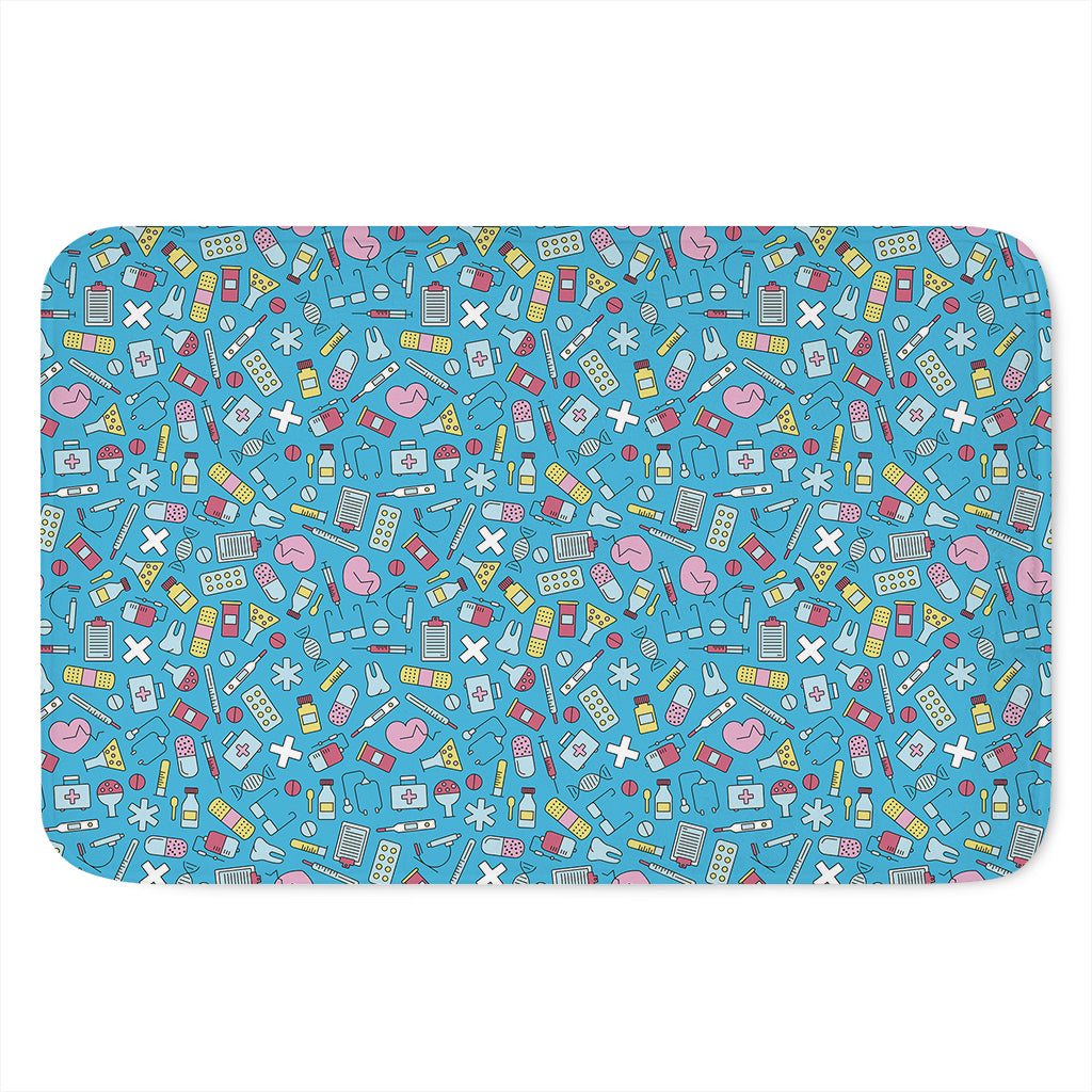 Cute Medical Pattern Print Indoor Door Mat