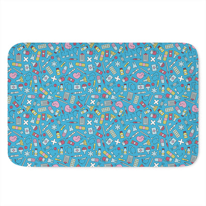 Cute Medical Pattern Print Indoor Door Mat
