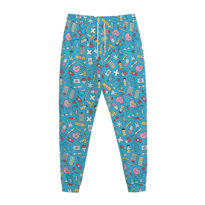 Cute Medical Pattern Print Jogger Pants