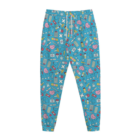 Cute Medical Pattern Print Jogger Pants