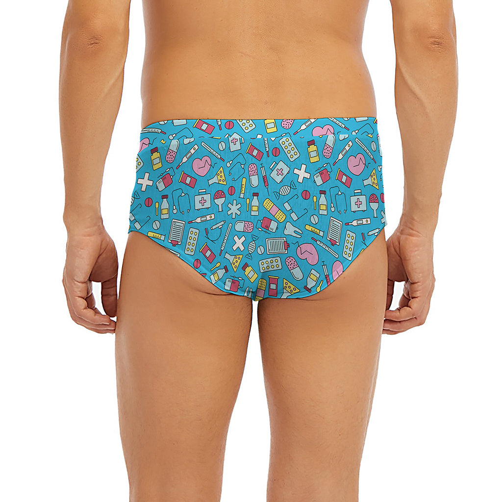 Cute Medical Pattern Print Men's Briefs