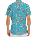 Cute Medical Pattern Print Men's Deep V-Neck Shirt