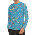 Cute Medical Pattern Print Men's Long Sleeve Rash Guard