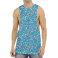 Cute Medical Pattern Print Men's Muscle Tank Top