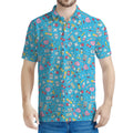 Cute Medical Pattern Print Men's Polo Shirt