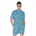 Cute Medical Pattern Print Men's Rompers