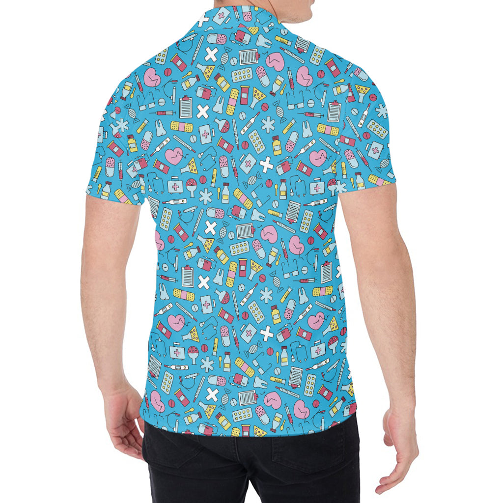 Cute Medical Pattern Print Men's Shirt