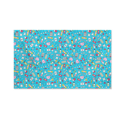 Cute Medical Pattern Print Polyester Flag
