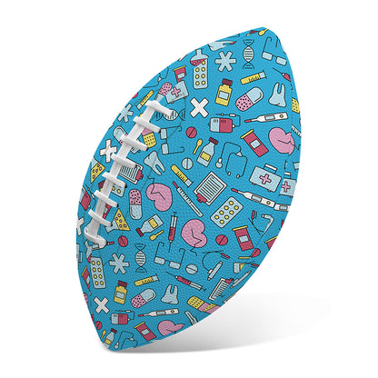 Cute Medical Pattern Print Rugby Ball