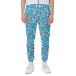 Cute Medical Pattern Print Scuba Joggers