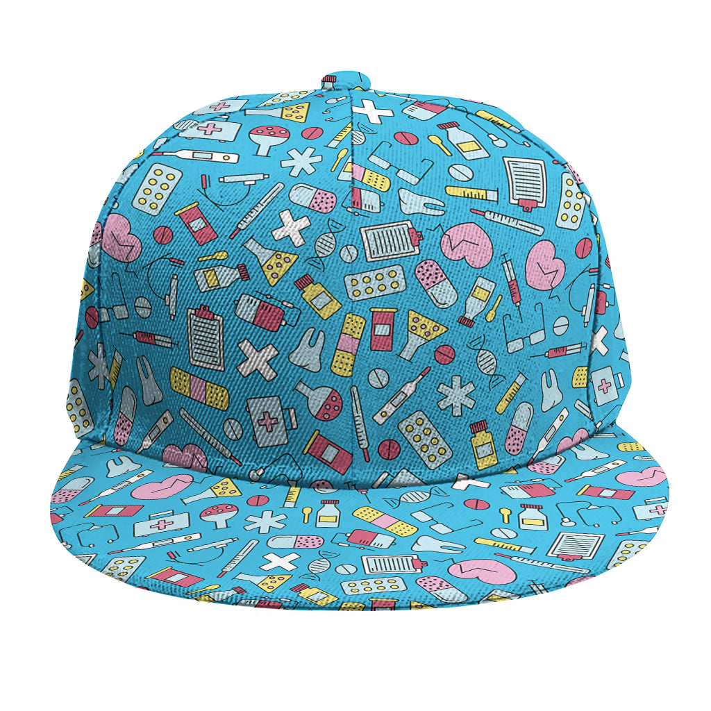 Cute Medical Pattern Print Snapback Cap