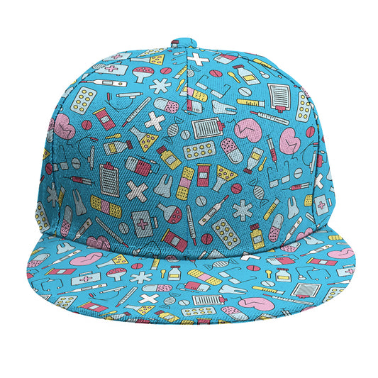 Cute Medical Pattern Print Snapback Cap