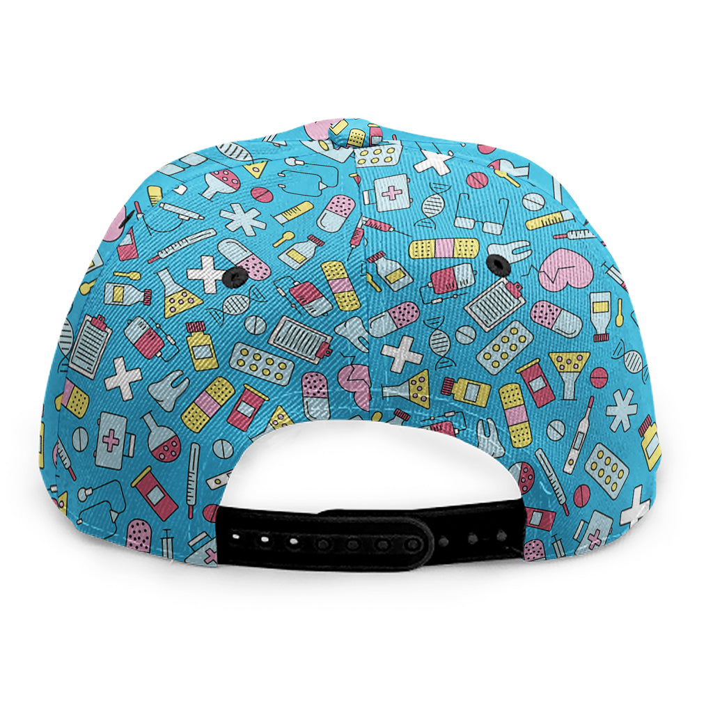 Cute Medical Pattern Print Snapback Cap